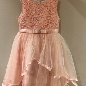 Pink girls formal dress